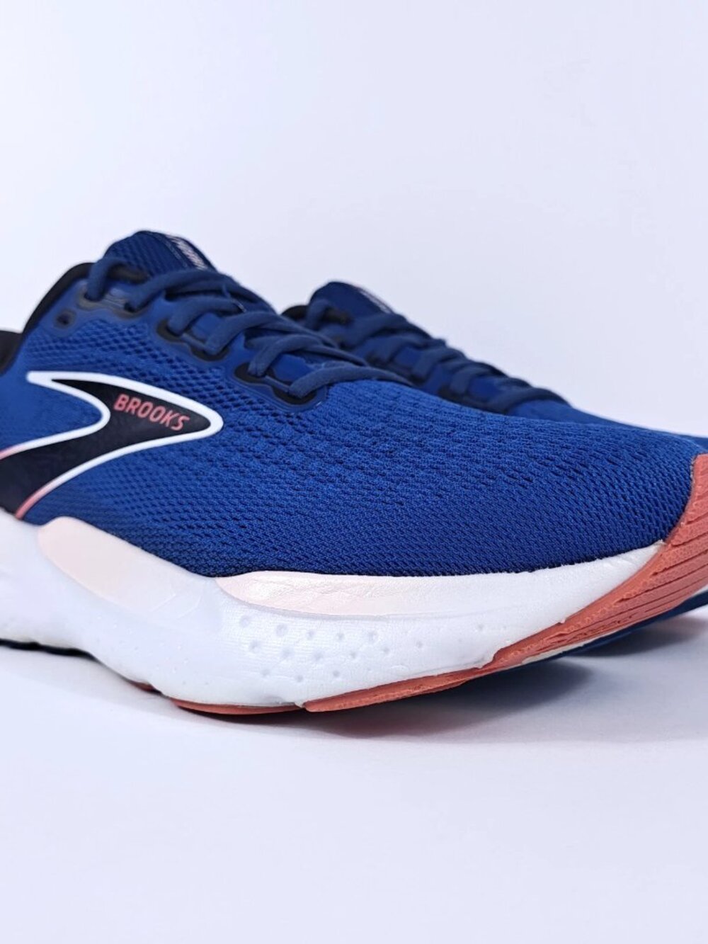 Brooks Glycerin 21 Womens 9.5 Wide Neutral Max Cushion Road Running Shoes Blue
